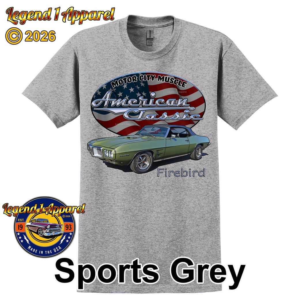 1969 Pontiac Firebird - American Classic Muscle Car T-shirt