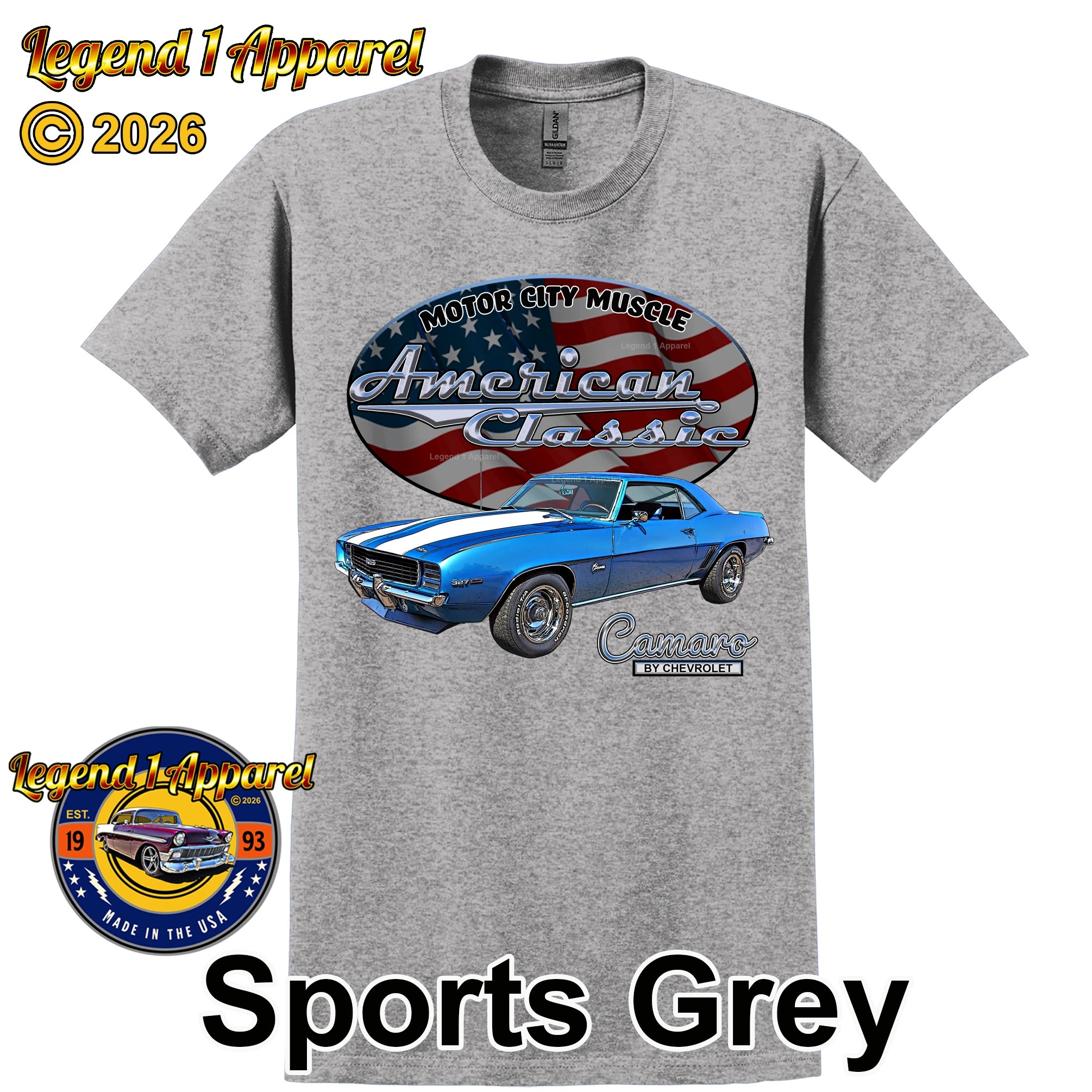 1969 Chevrolet Camaro - American Classic Muscle Car T-shirt
