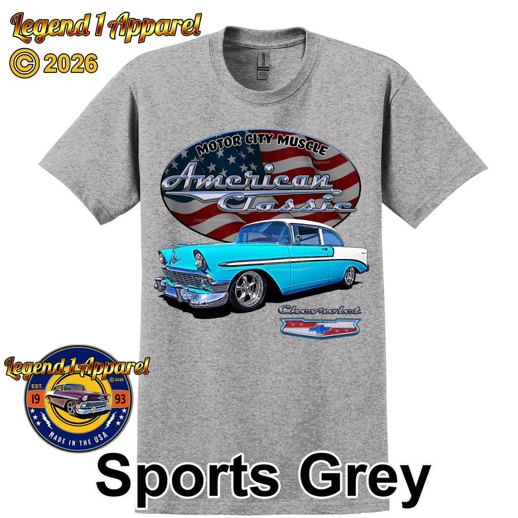 1956 Chevrolet Bel Air Coupe - American Classic Muscle Car T-shirt