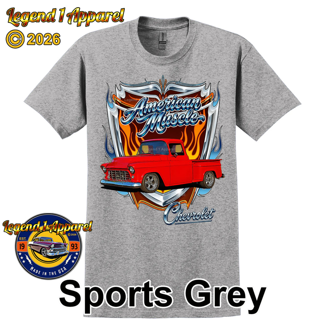 1956 Chevy Truck American Muscle T-Shirt – 56 Chevrolet Pick up Classic Truck Graphic Tee