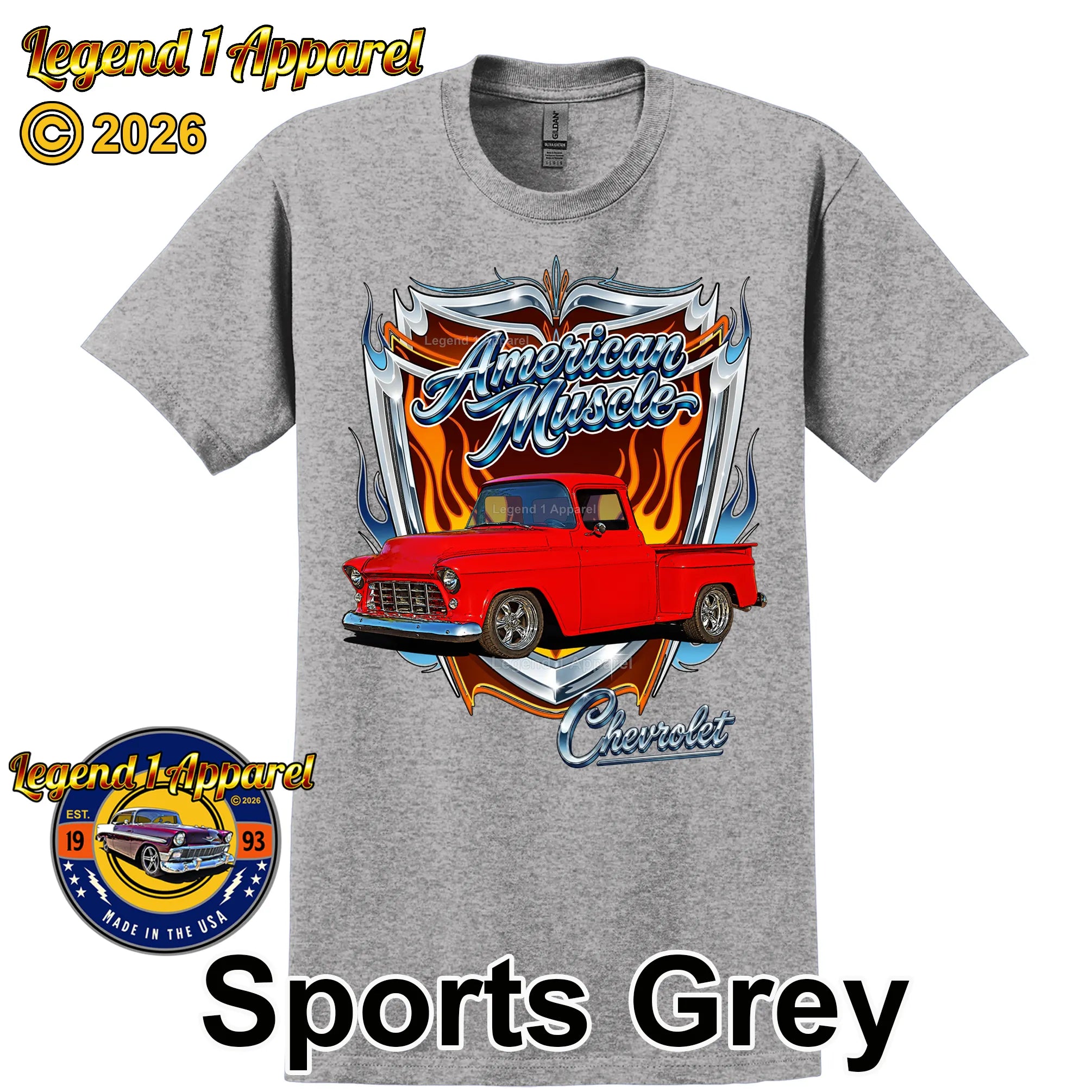 1956 Chevy Truck American Muscle T-Shirt – 56 Chevrolet Pick up Classic Truck Graphic Tee