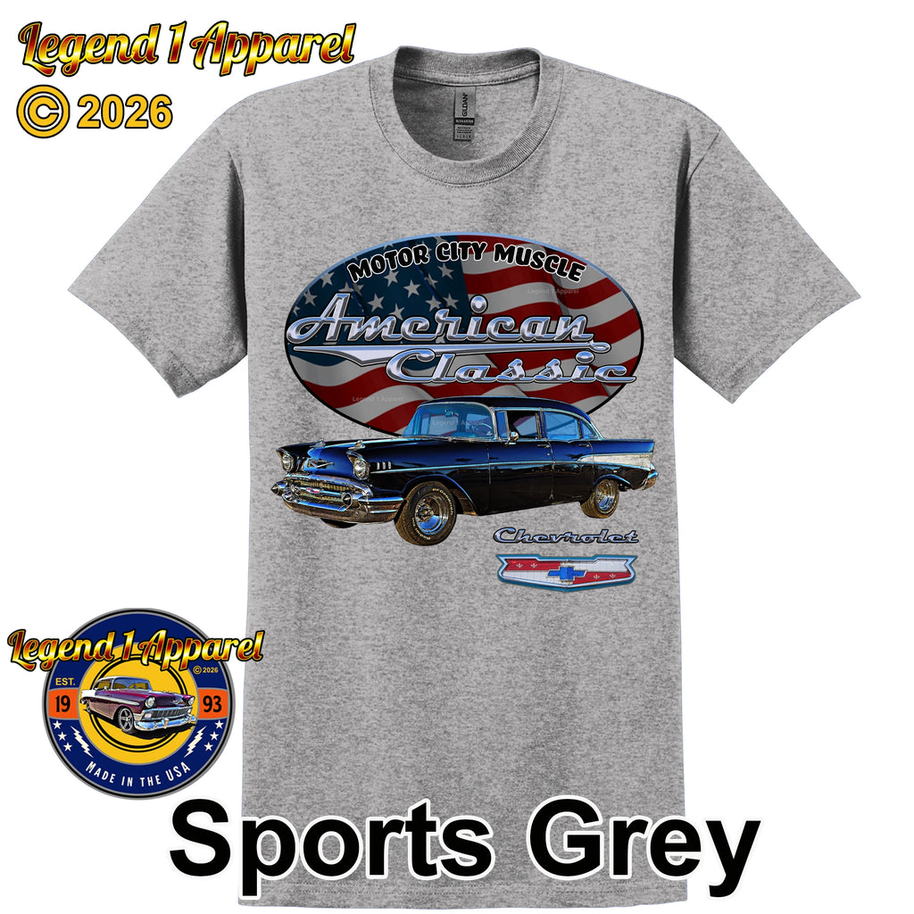 1957 Chevrolet Bel Air Sedan - American Classic Muscle Car T-shirt