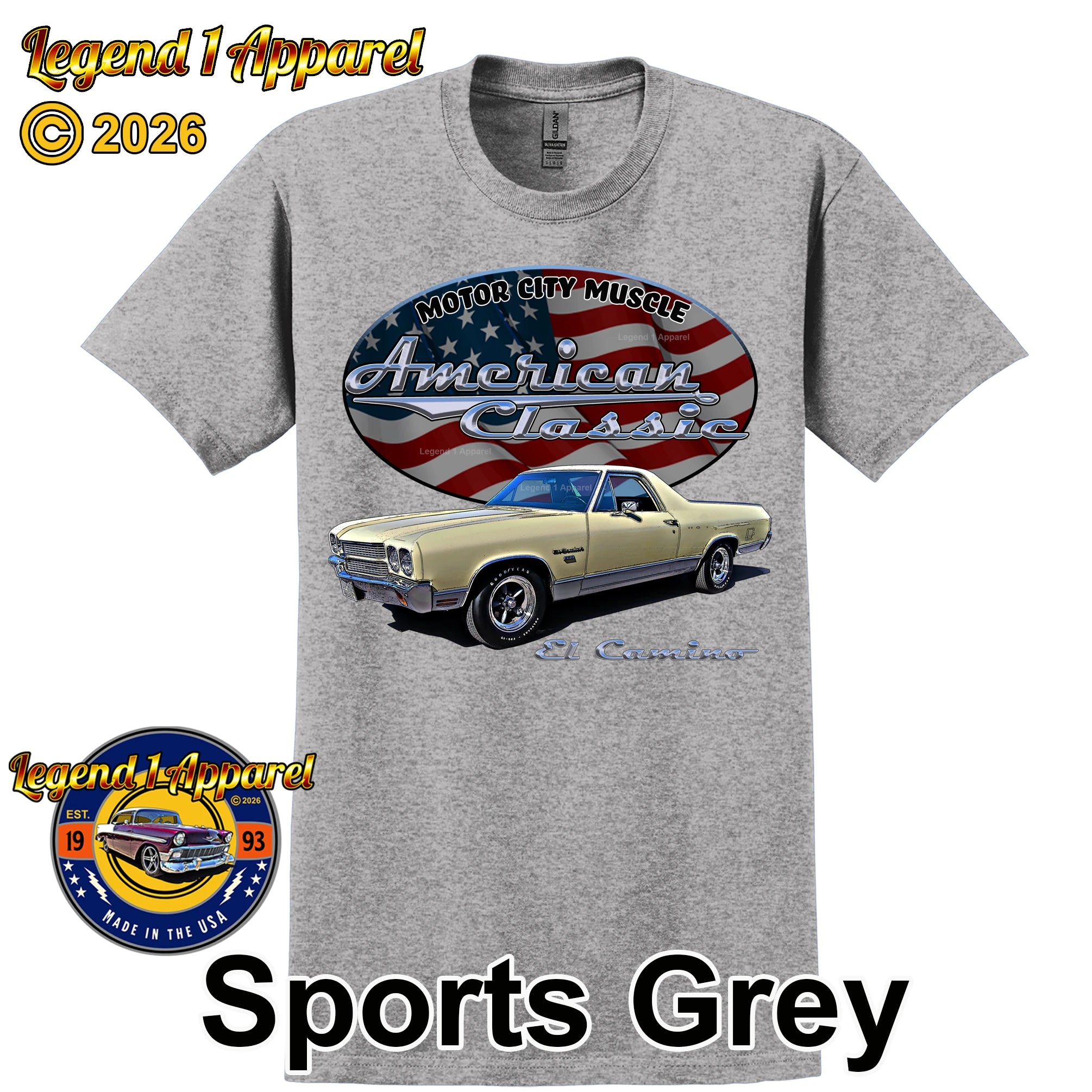 1970 Chevrolet El Camino - American Classic Muscle Truck T-shirt
