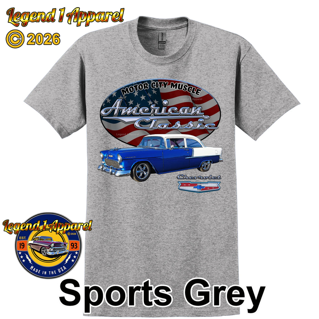 1955 Chevrolet Bel Air Coupe - American Classic Muscle Car T-shirt