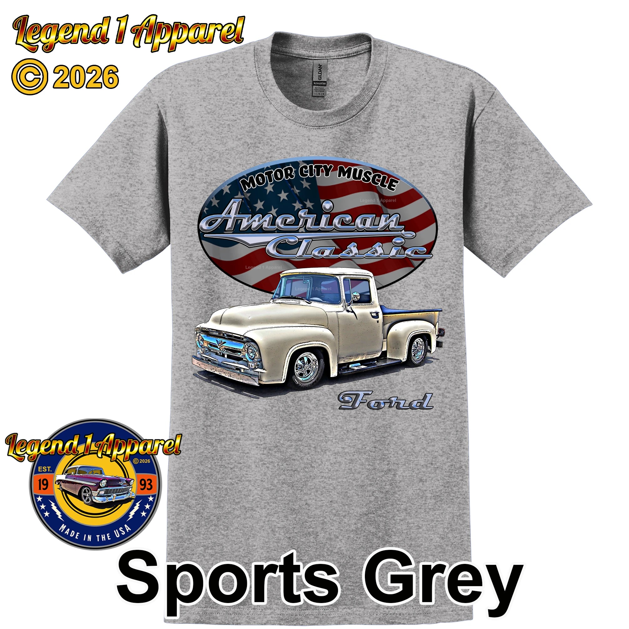 1956 Ford F100 Truck - American Classic Pickup T-shirt