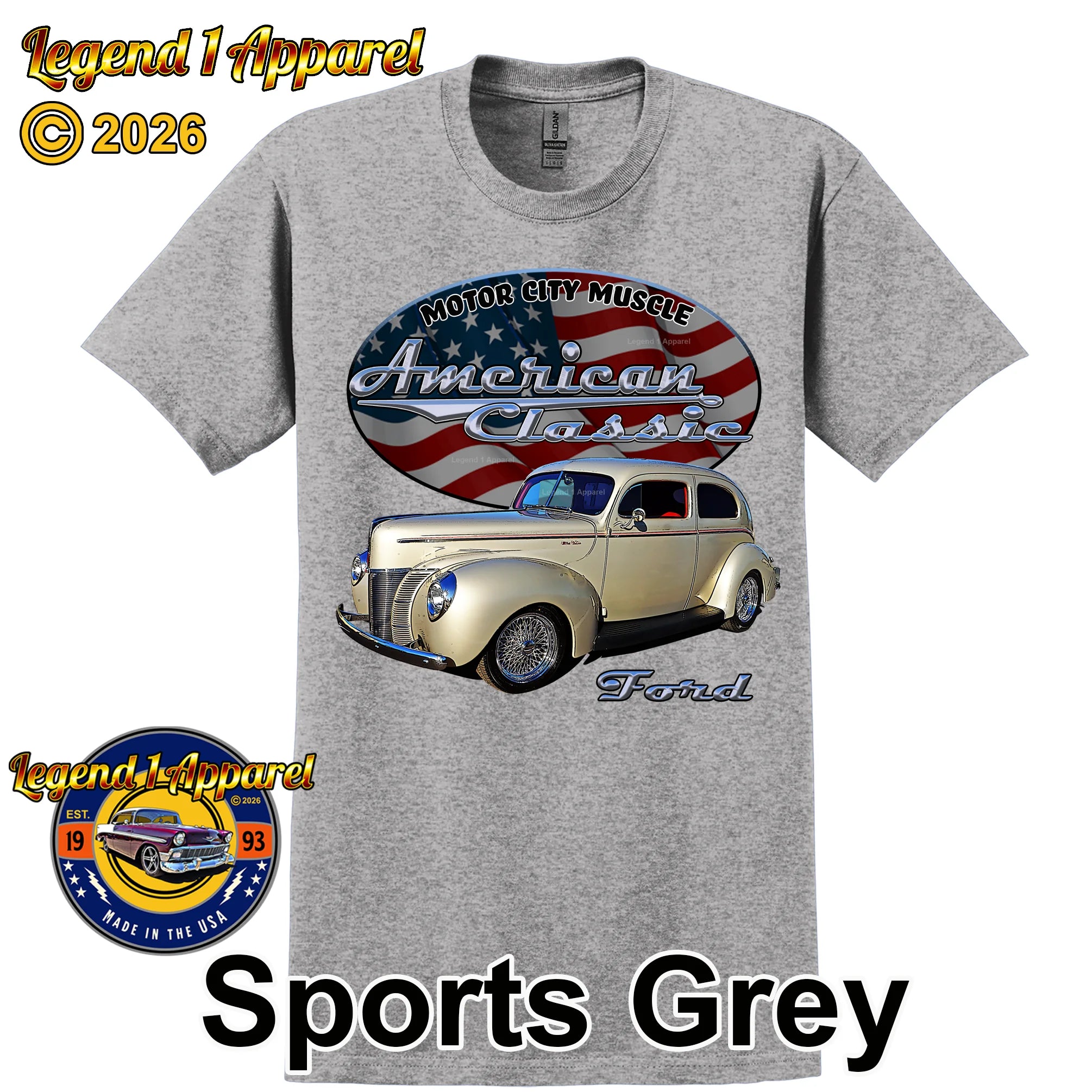 1940 Ford Coupe - American Classic Muscle Car T-shirt
