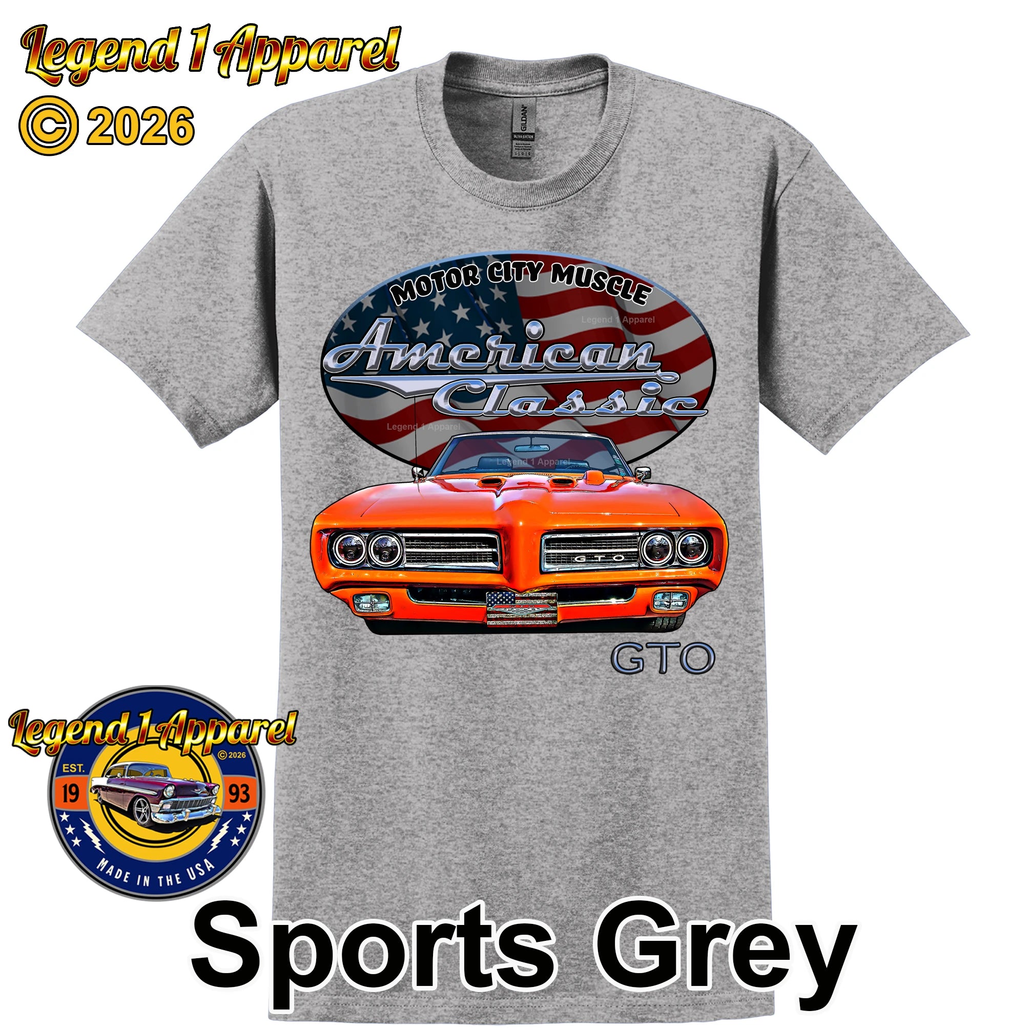 1969 Pontiac Judge GTO - American Classic Muscle Car T-shirt