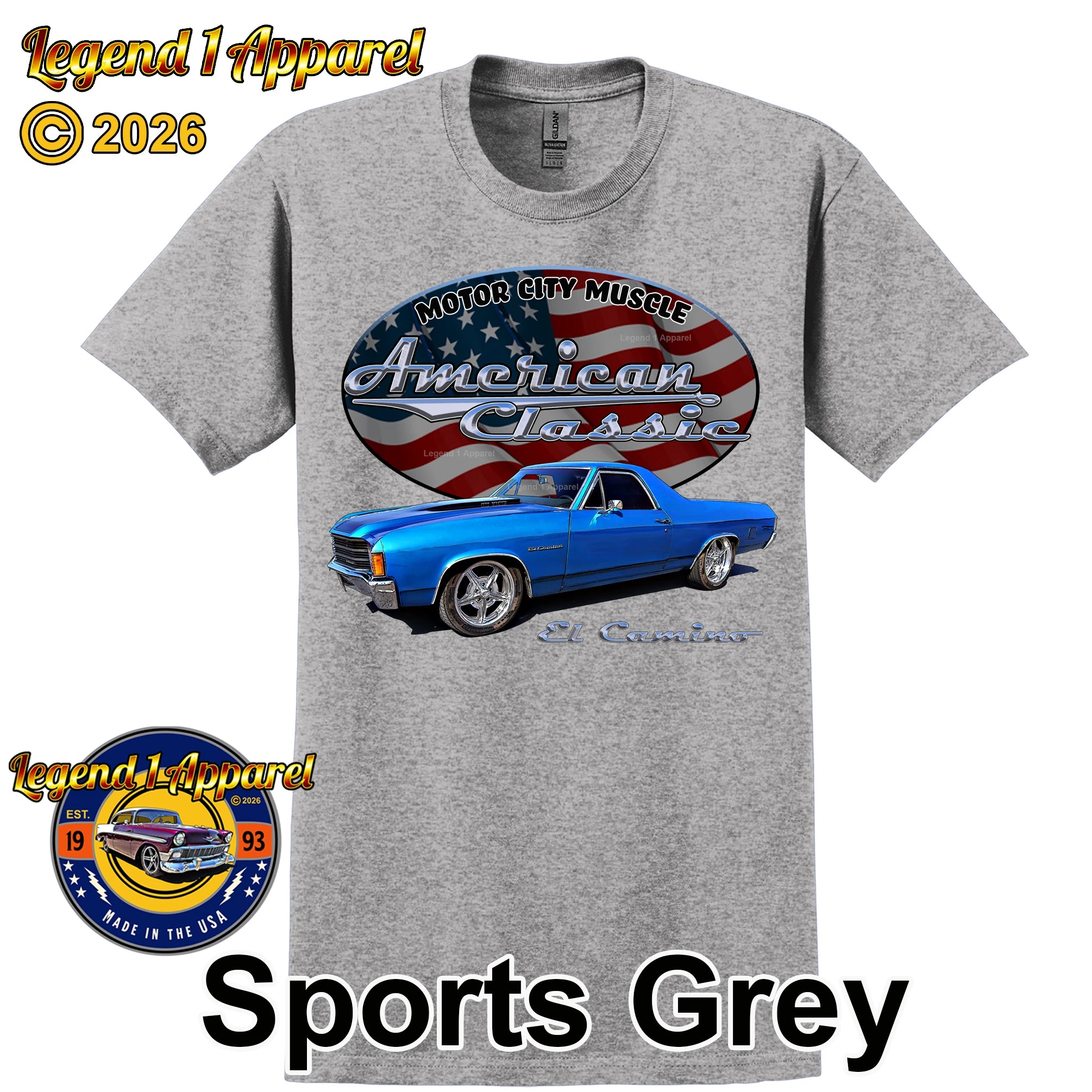 1972 Chevrolet El Camino - American Classic Muscle Truck T-shirt