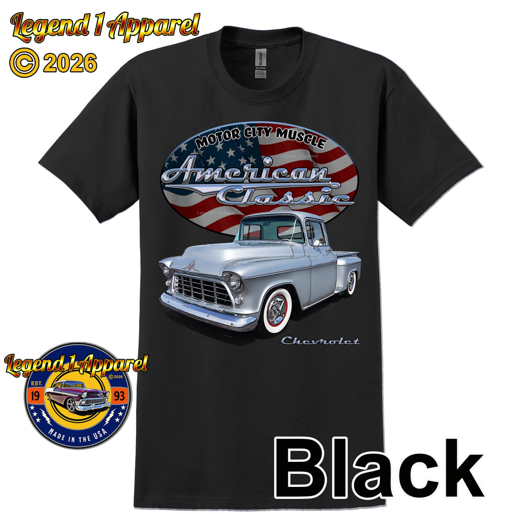 1955 Chevrolet Pick Up - American Classic Muscle Truck T-shirt