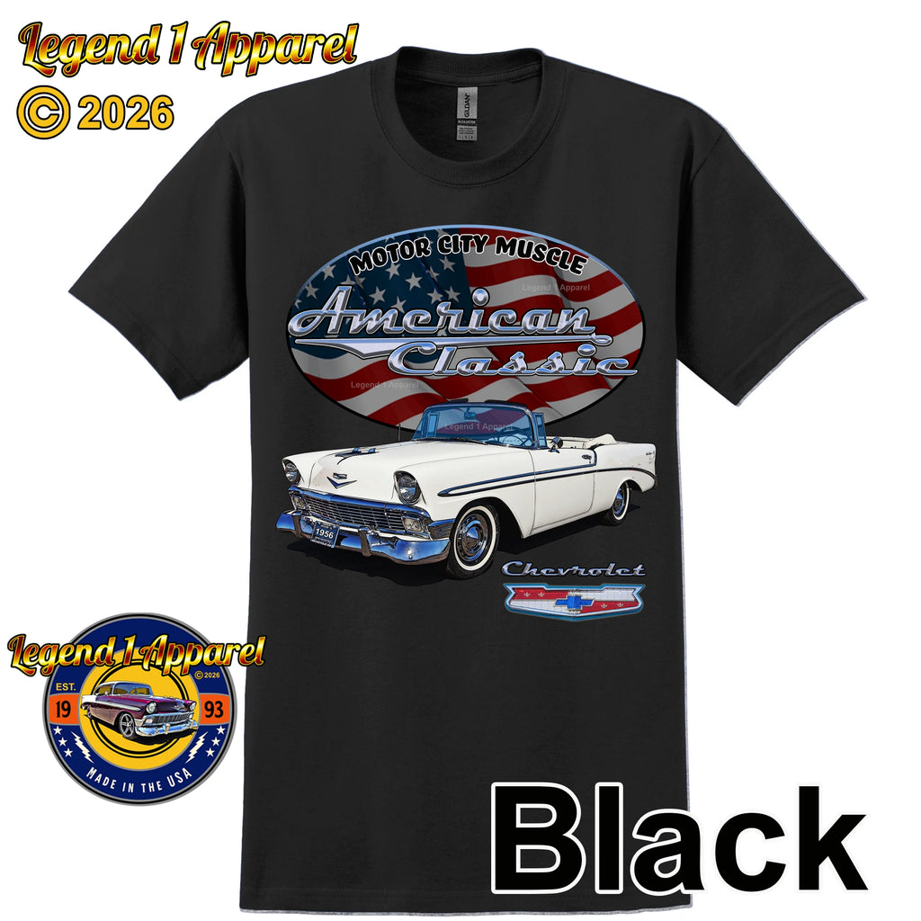 1956 Chevrolet Bel Air Convertible - American Classic Muscle Car T-shirt