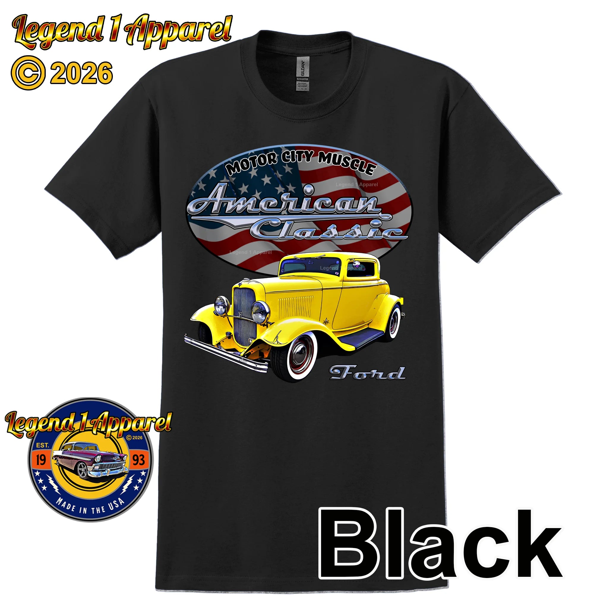 1932 Ford Coupe - American Classic Muscle Car T-shirt
