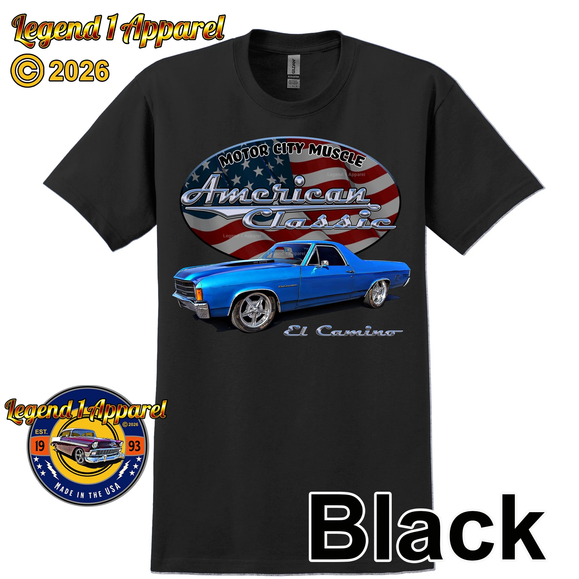 1972 Chevrolet El Camino - American Classic Muscle Truck T-shirt