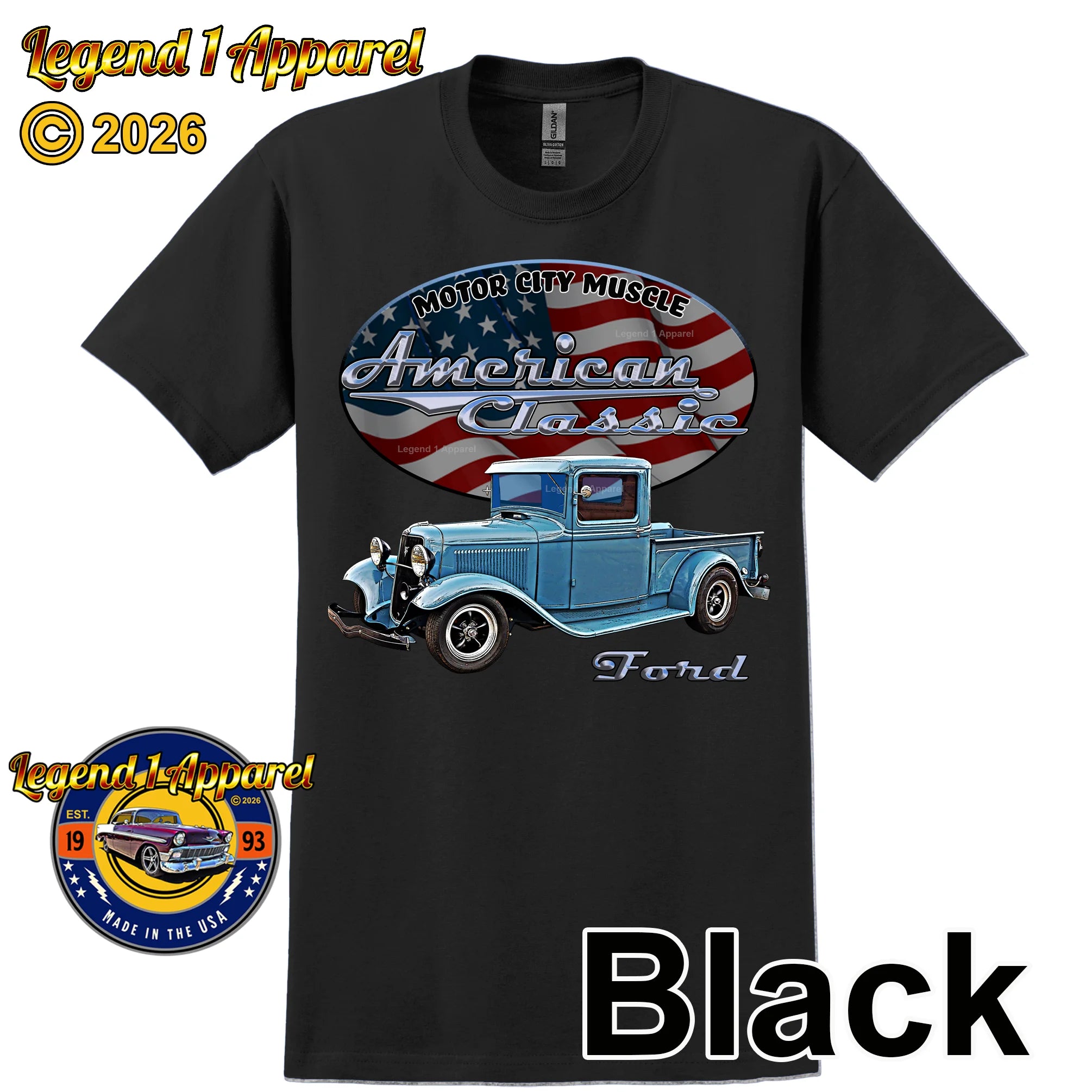 1933 Ford Truck - American Classic Pickup T-shirt
