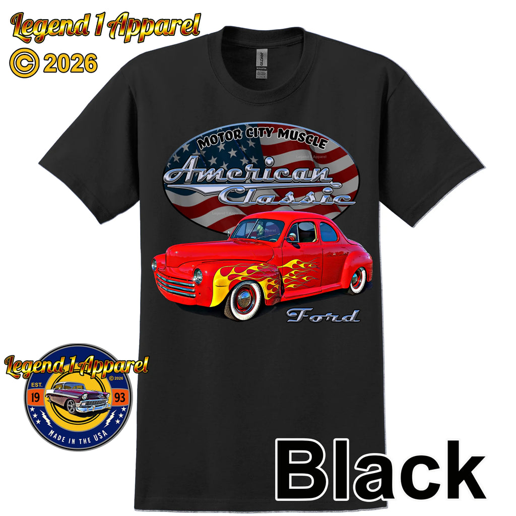 1947 Ford Coupe - American Classic Muscle Car T-shirt