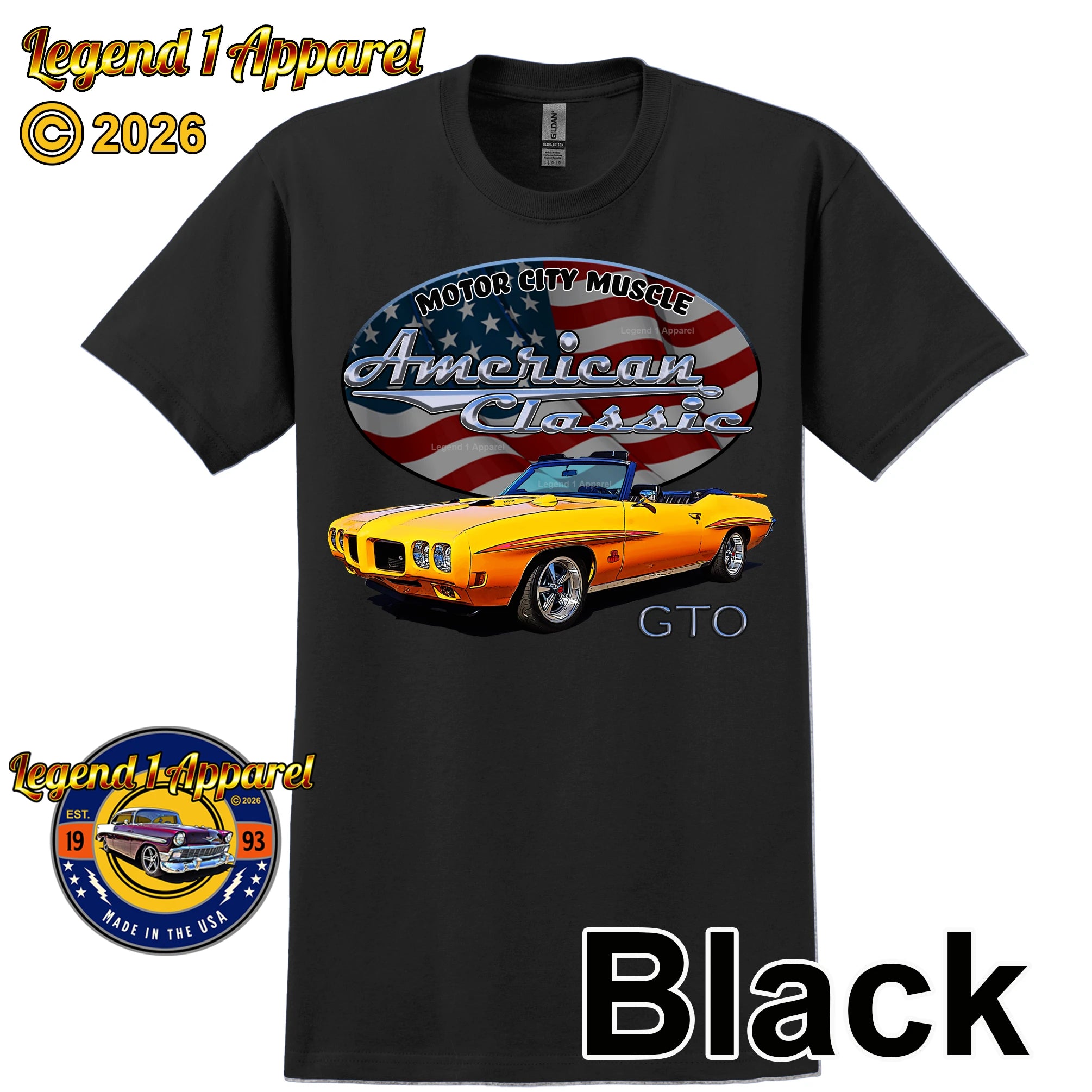 1970 Pontiac Judge GTO - American Classic Muscle Car T-shirt