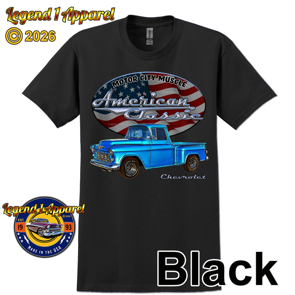 1955 Chevrolet Pick Up - American Classic Muscle Truck T-shirt