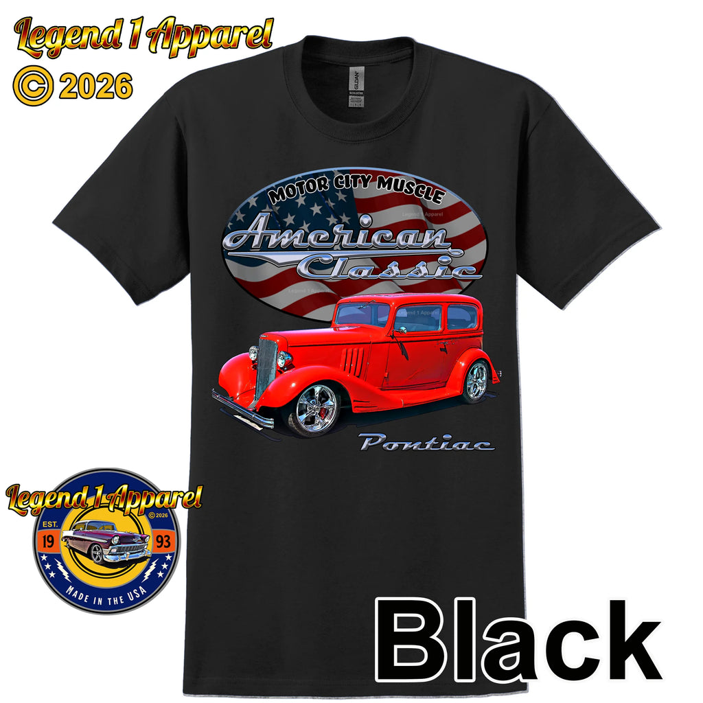 1933 Pontiac Coupe - American Classic Muscle Car T-shirt