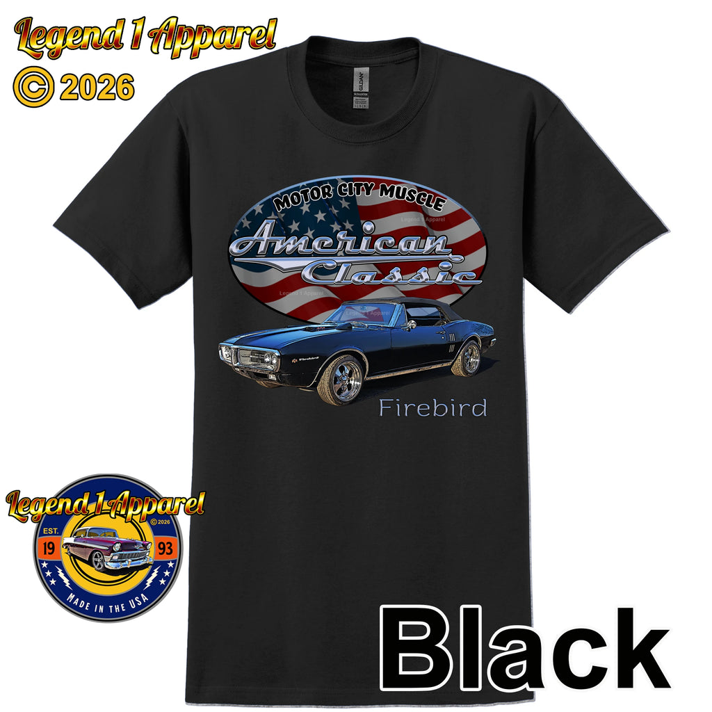 1967 Pontiac Firebird - American Classic Muscle Car T-shirt