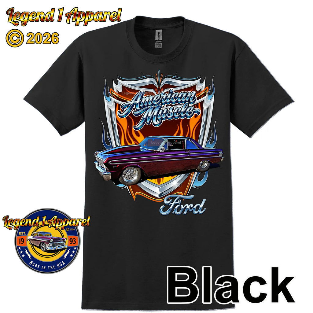 1964 Ford Falcon American Muscle T-Shirt –64 Ford Coupe Car Graphic Tee