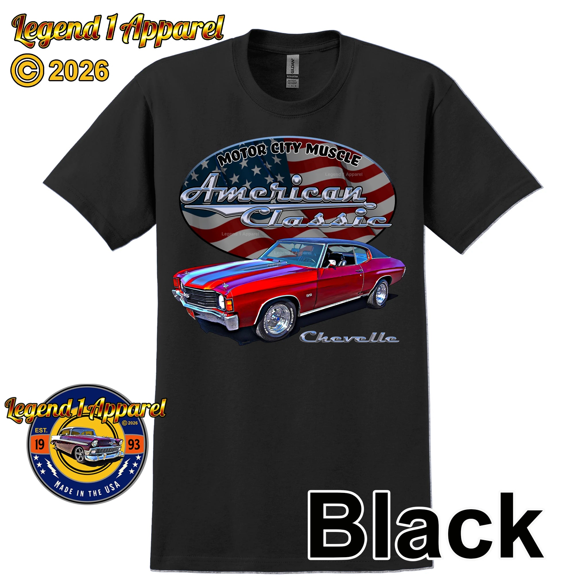 1972 Chevrolet Chevelle SS - American Classic Muscle Car T-shirt