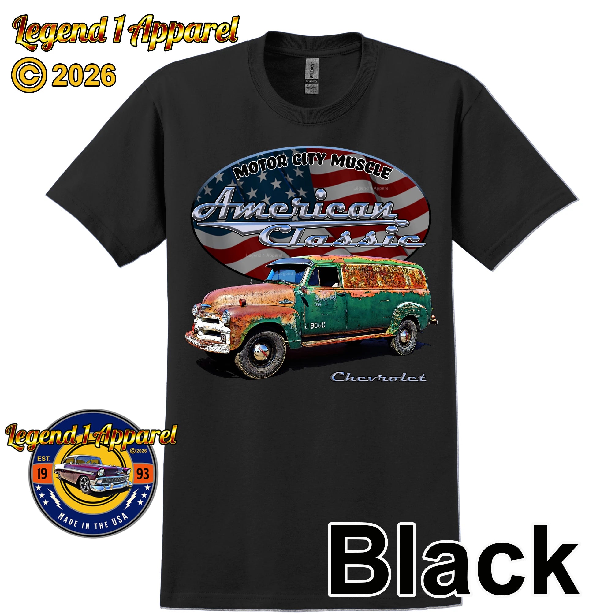 1956 Chevrolet Panel Truck - American Classic Muscle Truck T-shirt