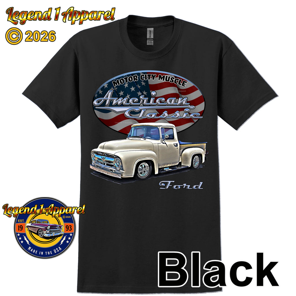 1956 Ford F100 Truck - American Classic Pickup T-shirt