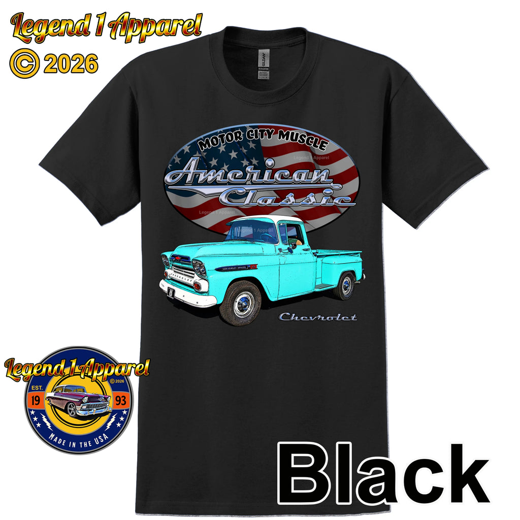 1959 Chevrolet Pick Up - American Classic Muscle Truck T-shirt