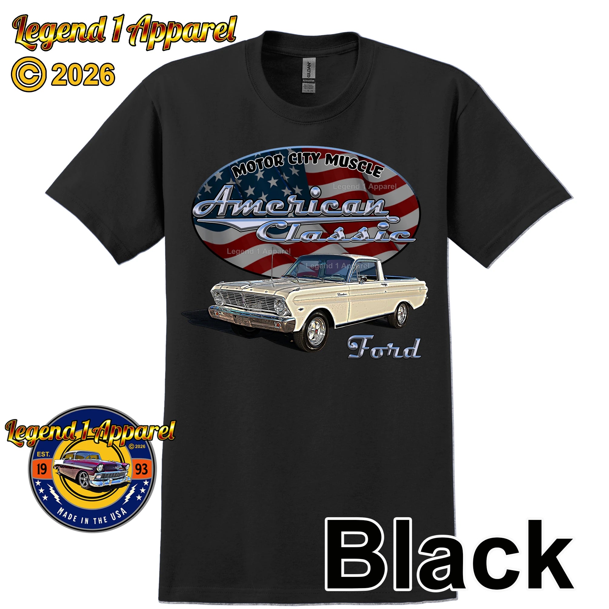 1965 Ford Ranchero - American Classic Muscle Car T-shirt