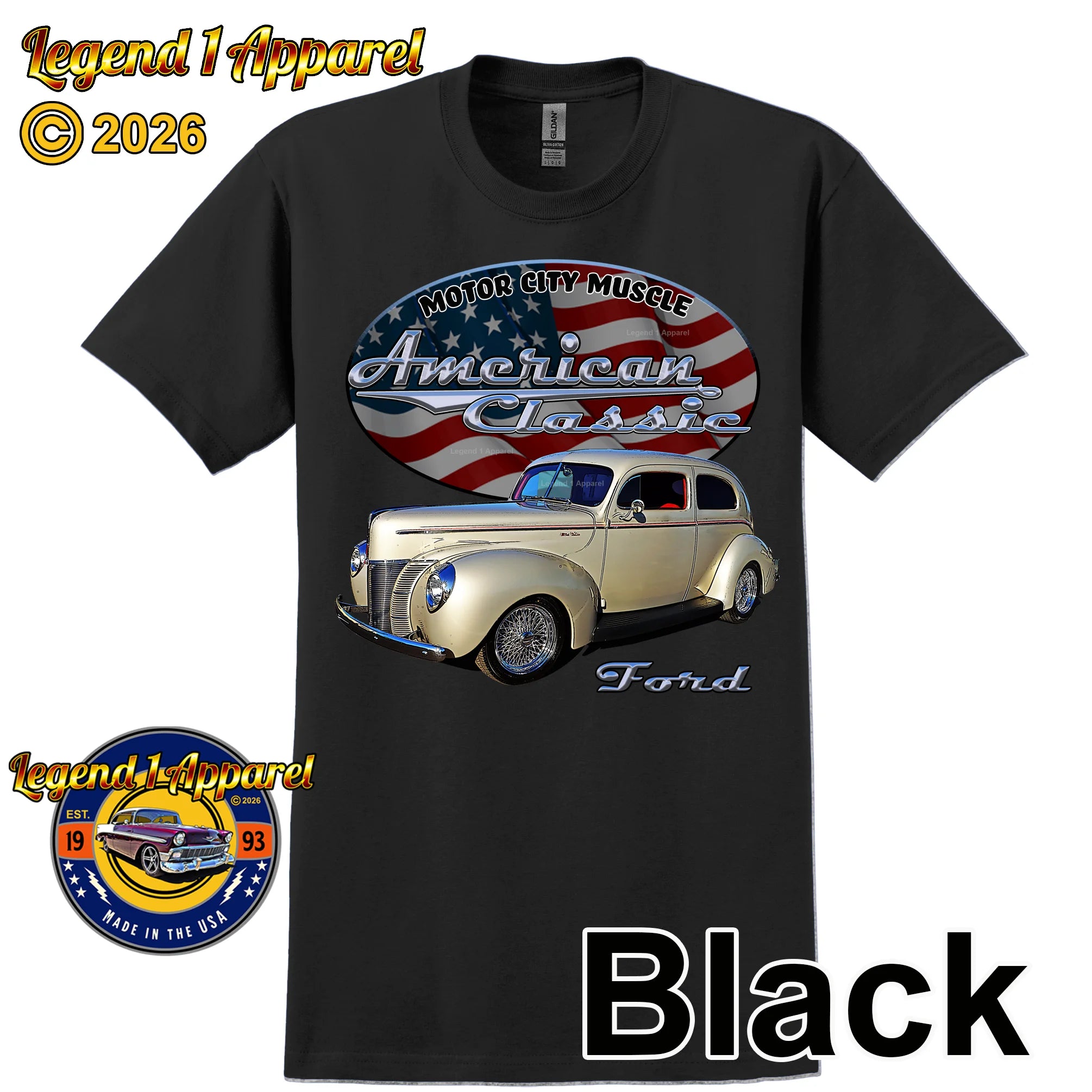 1940 Ford Coupe - American Classic Muscle Car T-shirt