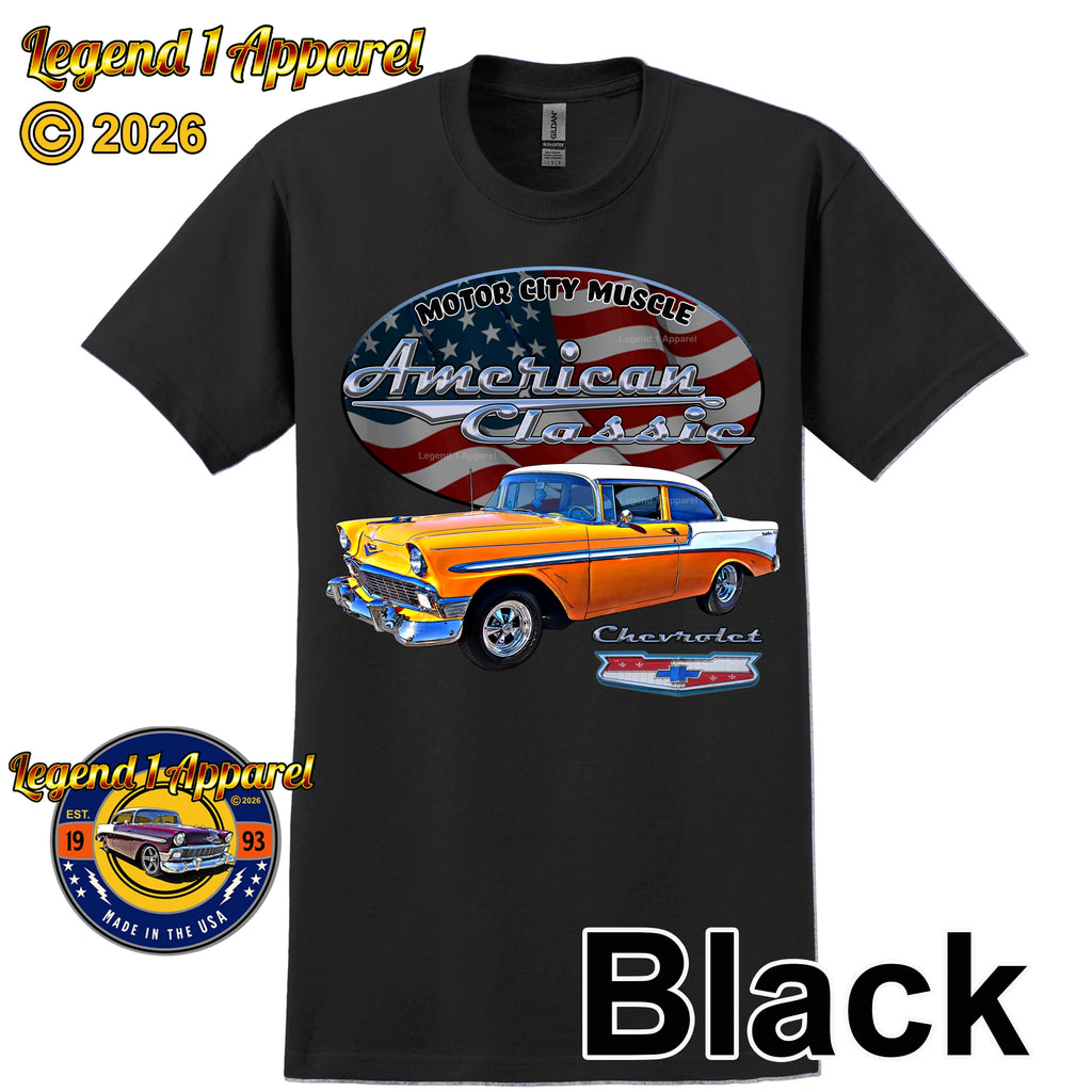 1956 Chevrolet Bel Air Coupe - American Classic Muscle Car T-shirt