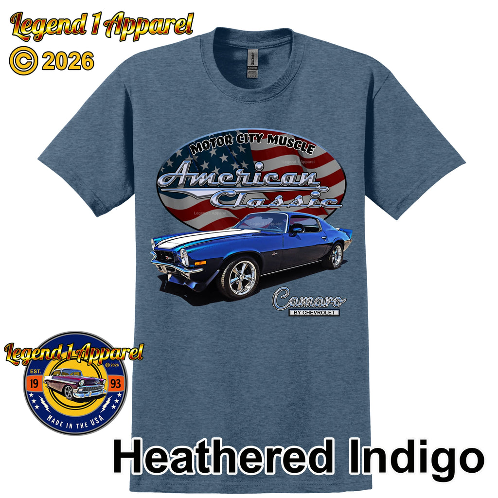 1973 Chevrolet Camaro - American Classic Muscle Car T-shirt