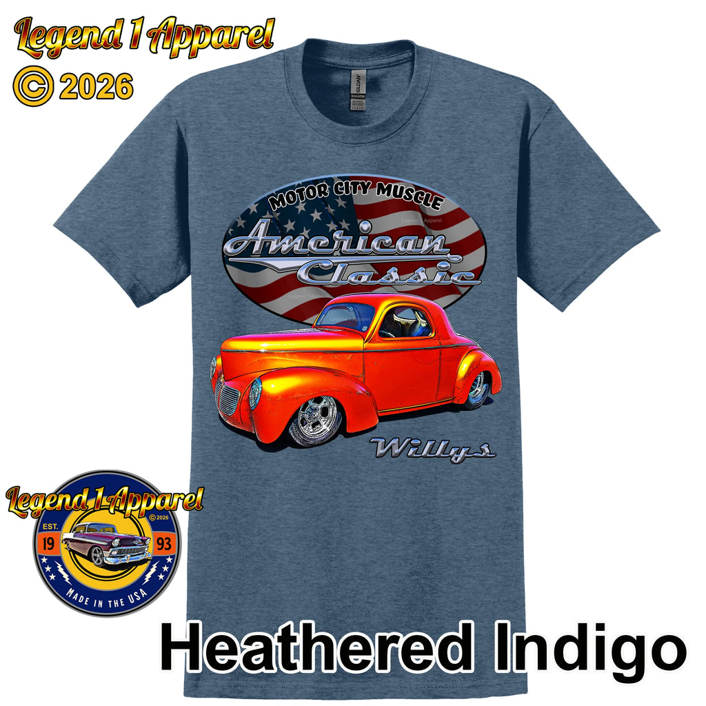 1941 Willys Coupe - American Classic Muscle Car T-shirt