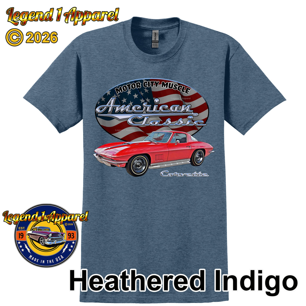 1967 Chevrolet C2 Corvette - American Classic Muscle Car T-shirt