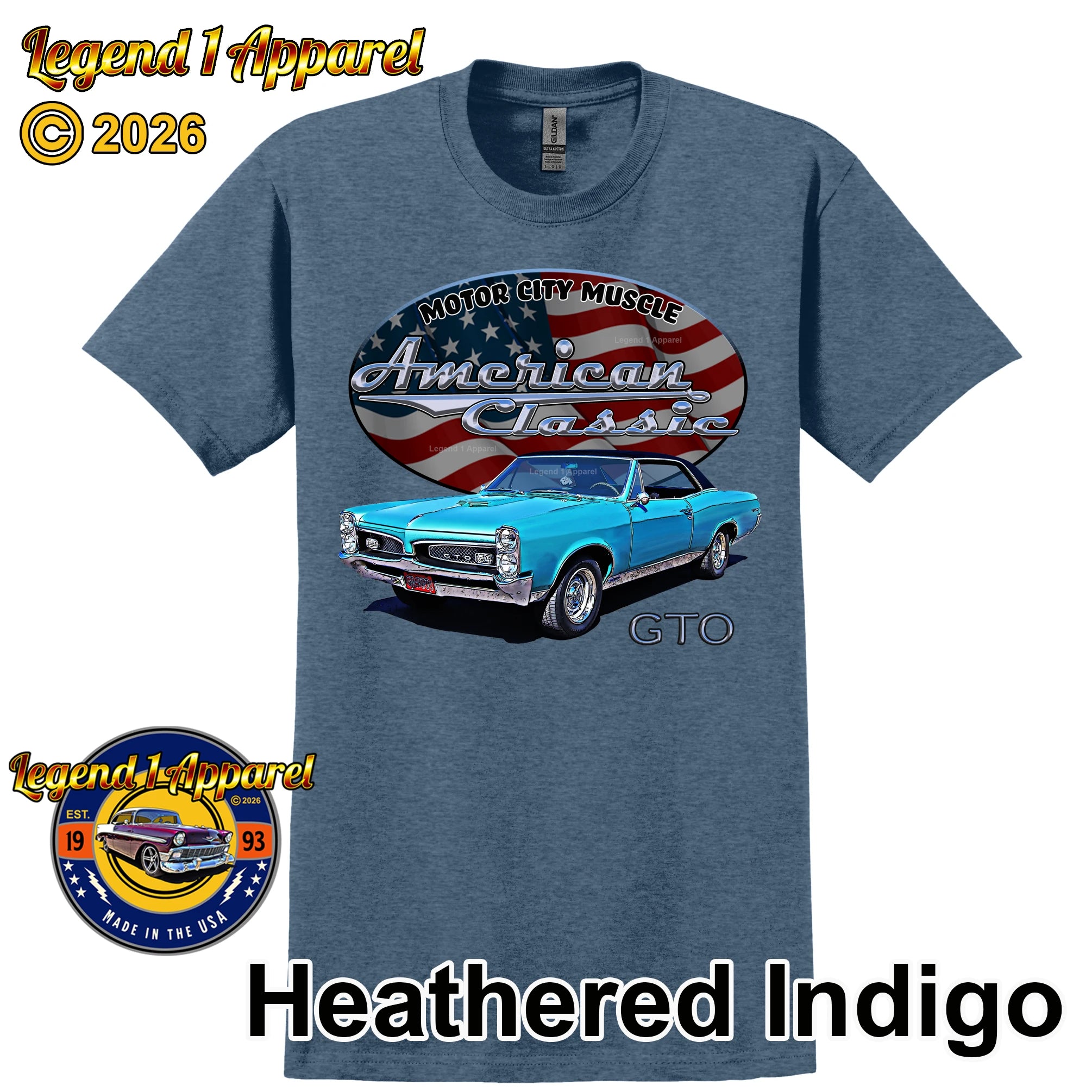 1967 Pontiac GTO - American Classic Muscle Car T-shirt