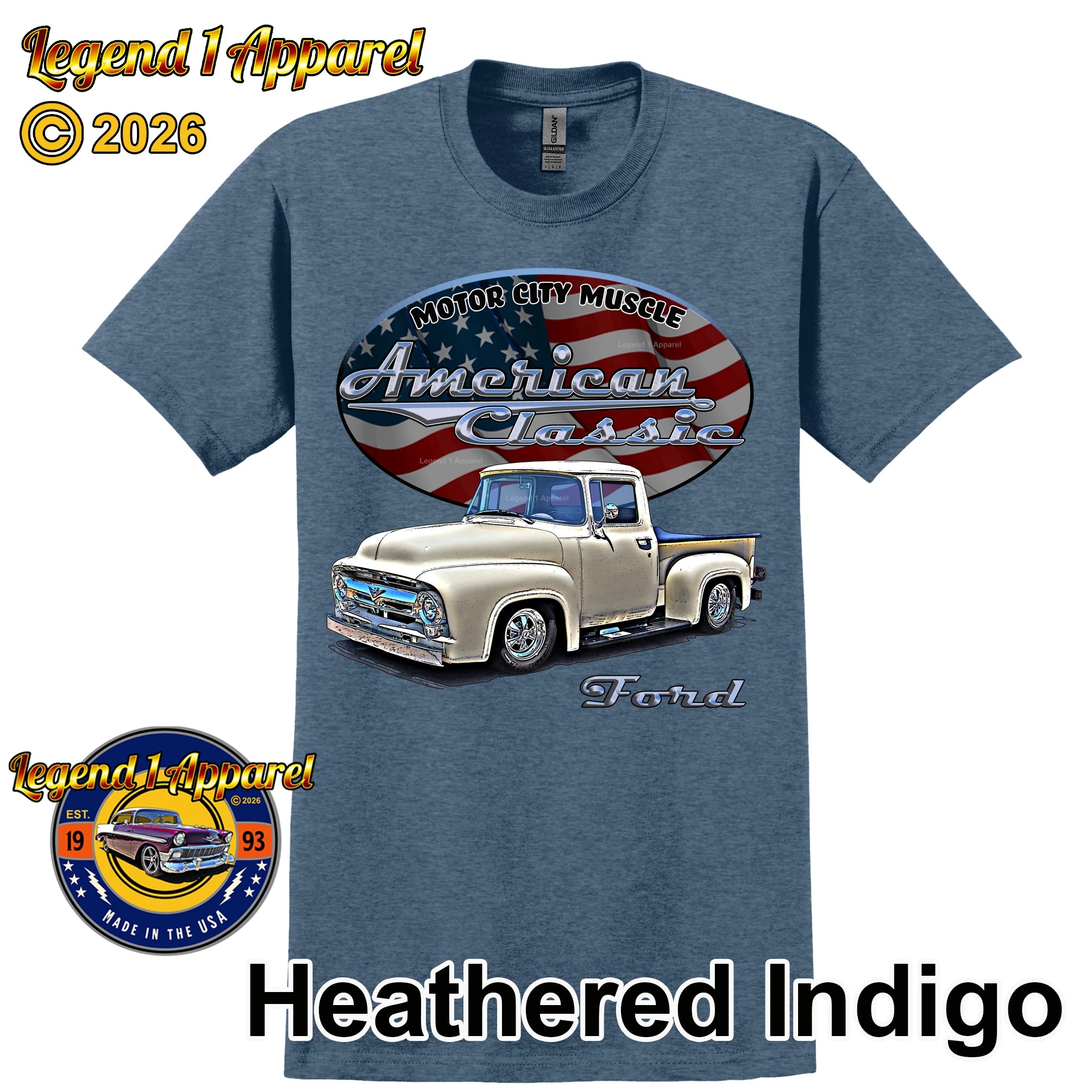 1956 Ford F100 Truck - American Classic Pickup T-shirt