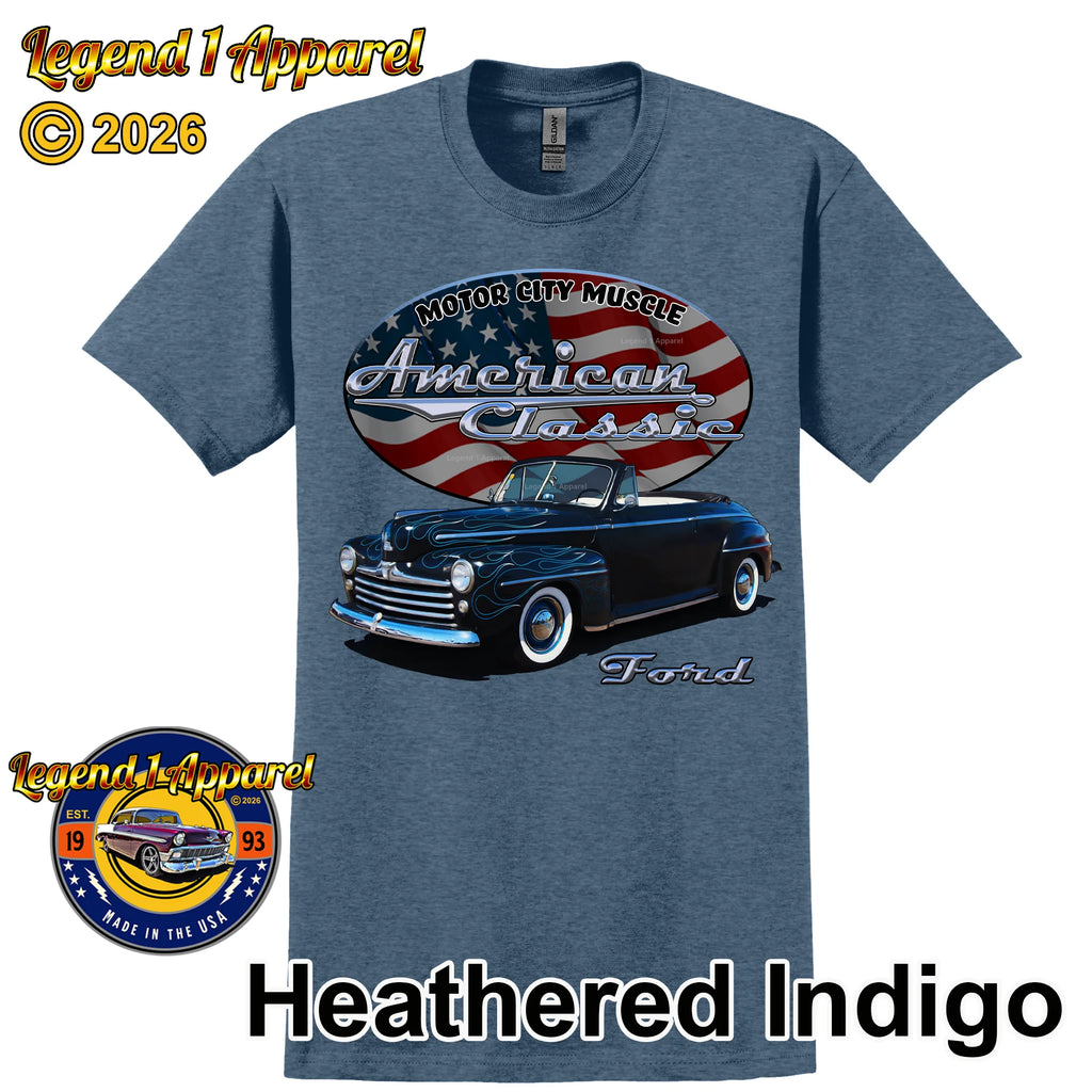 1947 Ford Convertible - American Classic Muscle Car T-shirt