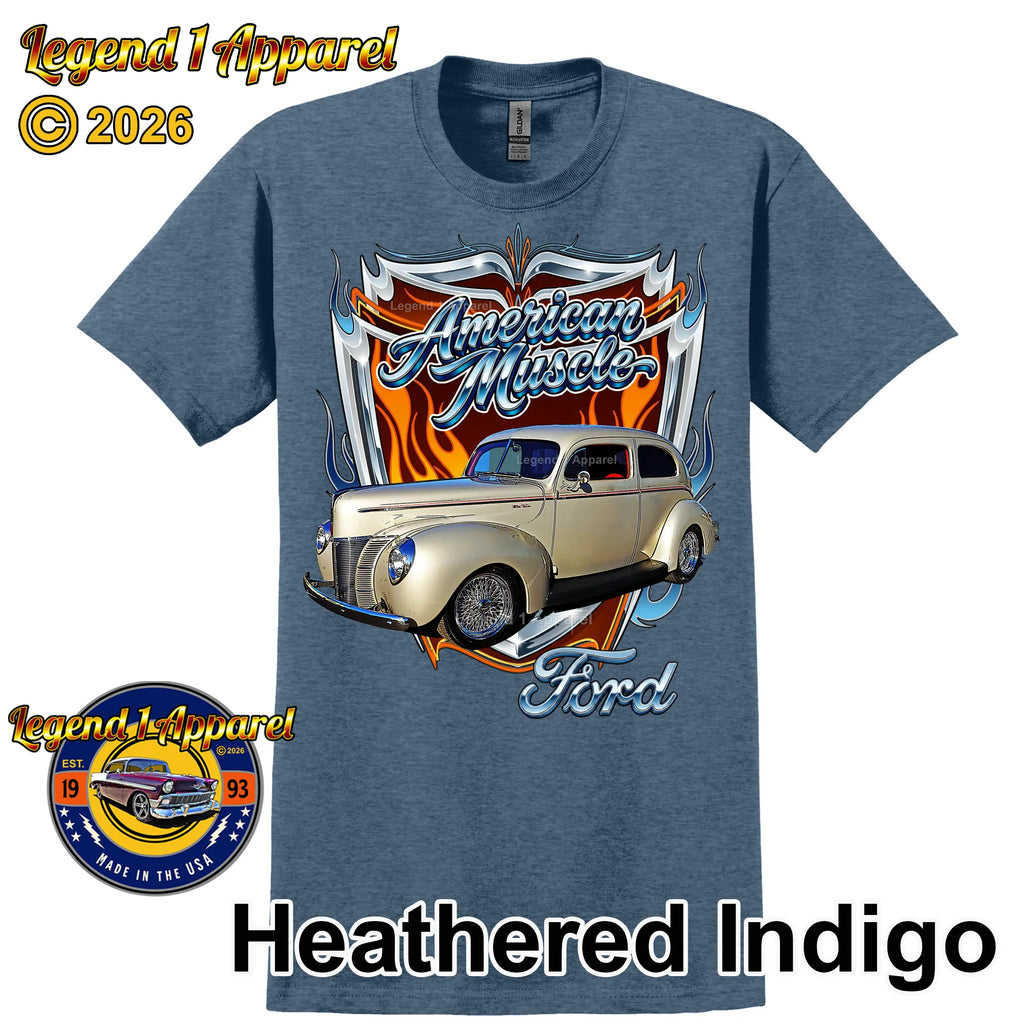 1940 Ford Coupe American Muscle T-Shirt –40 Ford Coupe Car Graphic Tee