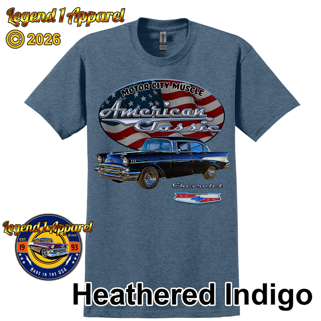 1957 Chevrolet Bel Air Sedan - American Classic Muscle Car T-shirt