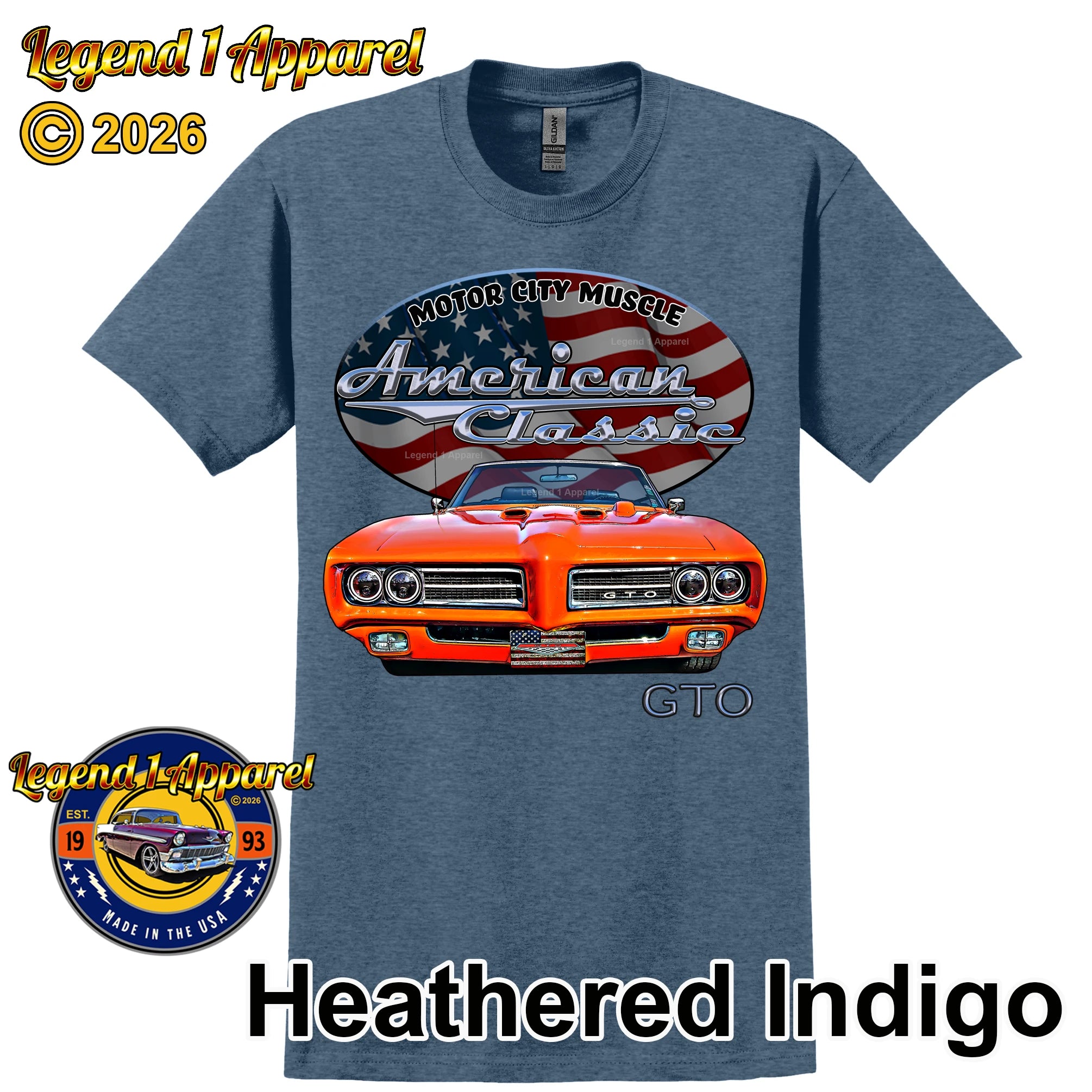 1969 Pontiac Judge GTO - American Classic Muscle Car T-shirt
