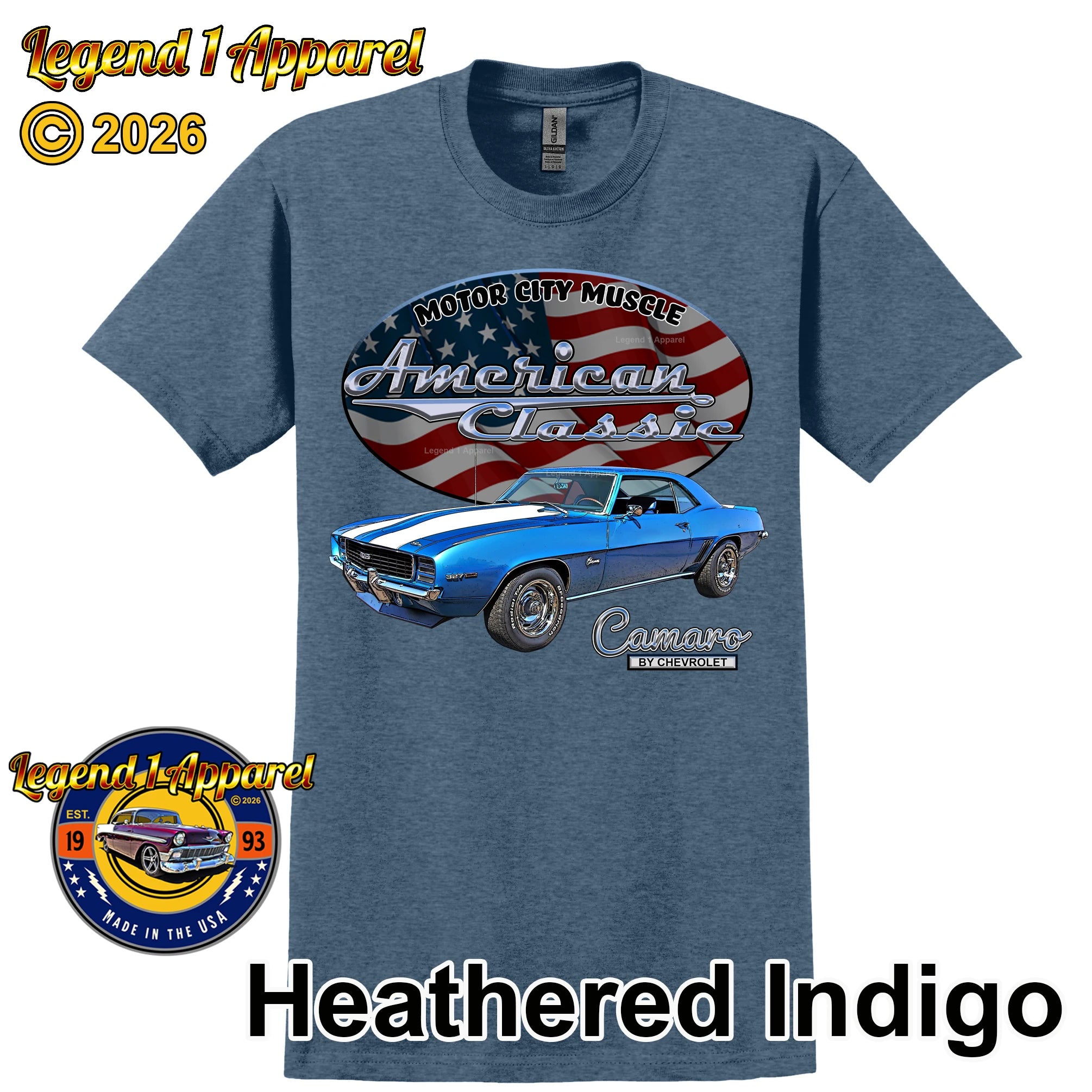 1969 Chevrolet Camaro - American Classic Muscle Car T-shirt