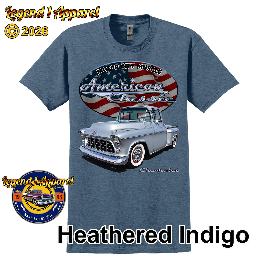 1955 Chevrolet Pick Up - American Classic Muscle Truck T-shirt