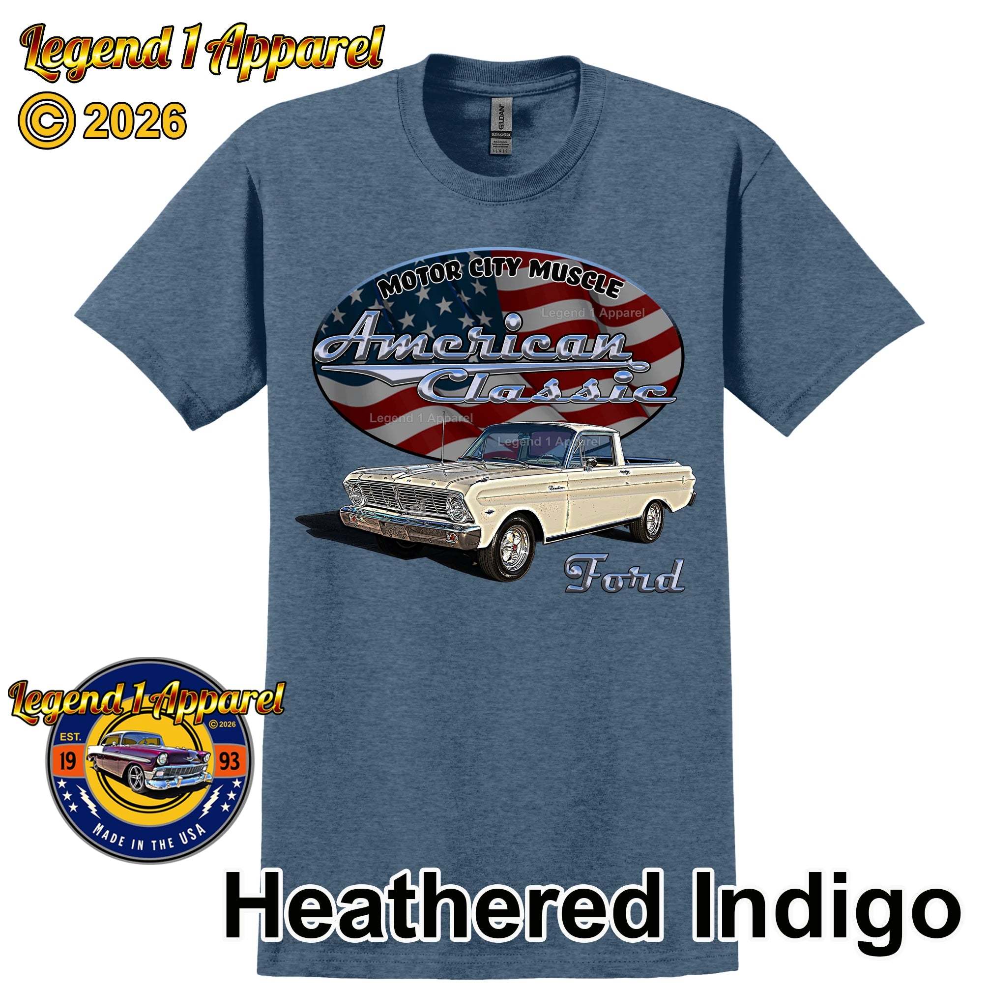 1965 Ford Ranchero - American Classic Muscle Car T-shirt