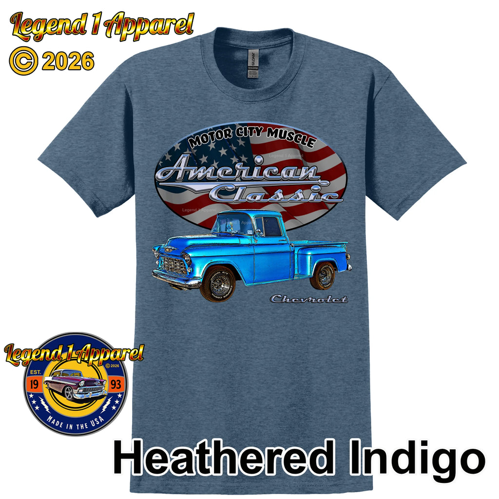 1955 Chevrolet Pick Up - American Classic Muscle Truck T-shirt
