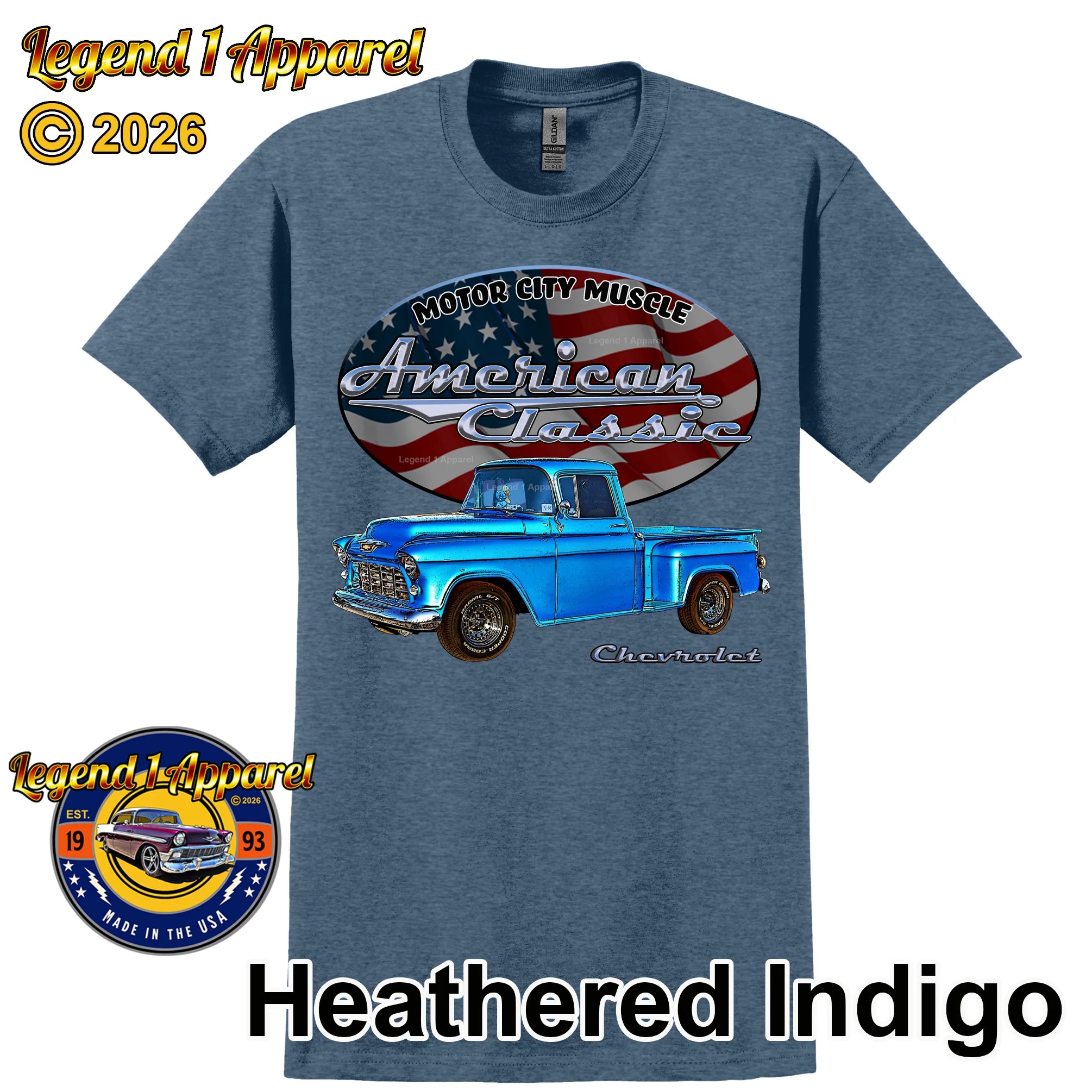 1955 Chevrolet Pick Up - American Classic Muscle Truck T-shirt
