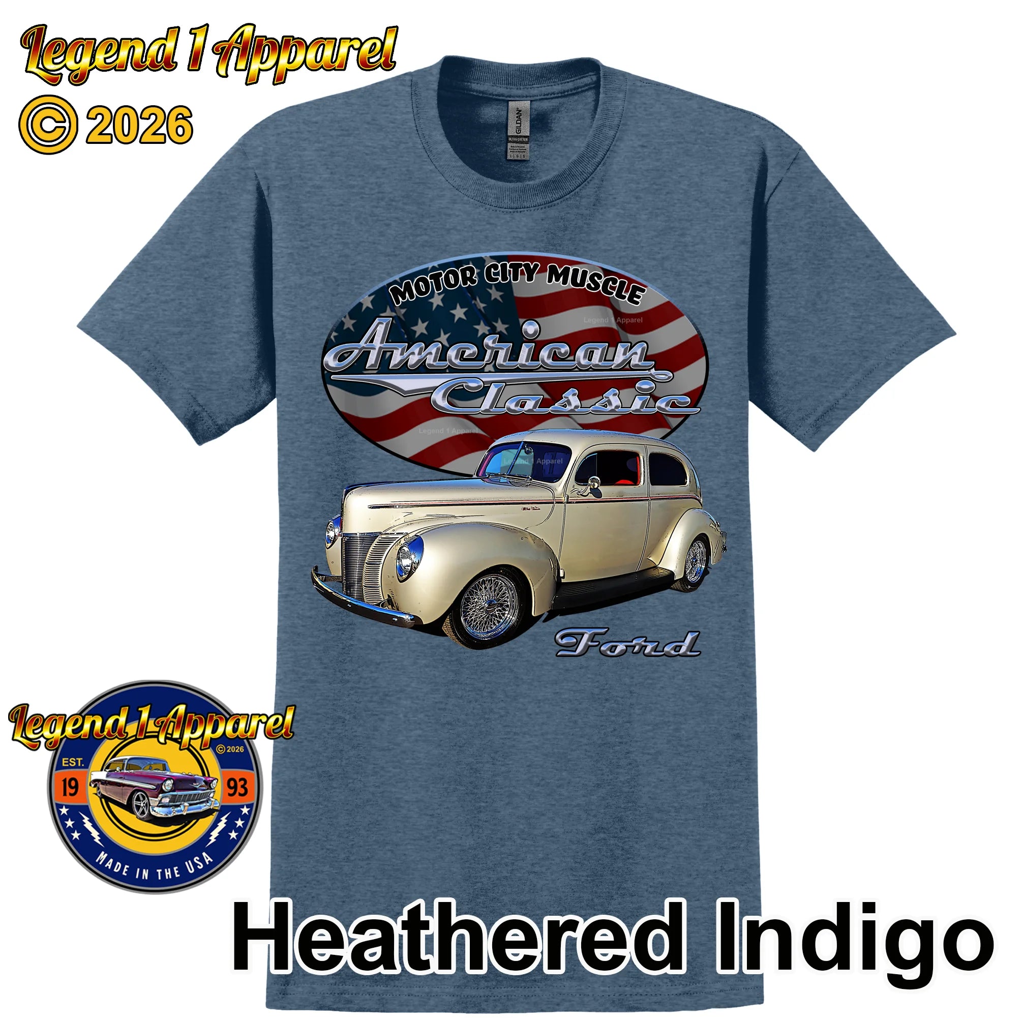 1940 Ford Coupe - American Classic Muscle Car T-shirt