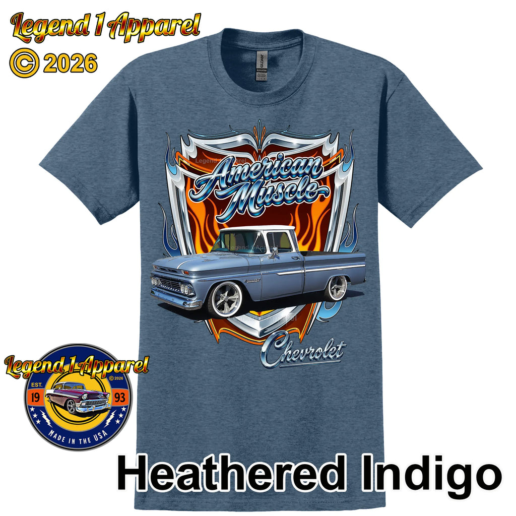 1960 Chevrolet Truck American Muscle T-Shirt – 60 Chevy Classic Pick Up Graphic Tee