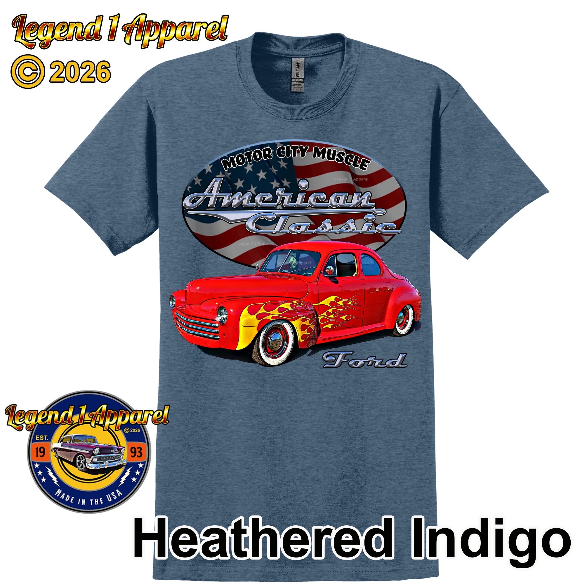 1947 Ford Coupe - American Classic Muscle Car T-shirt