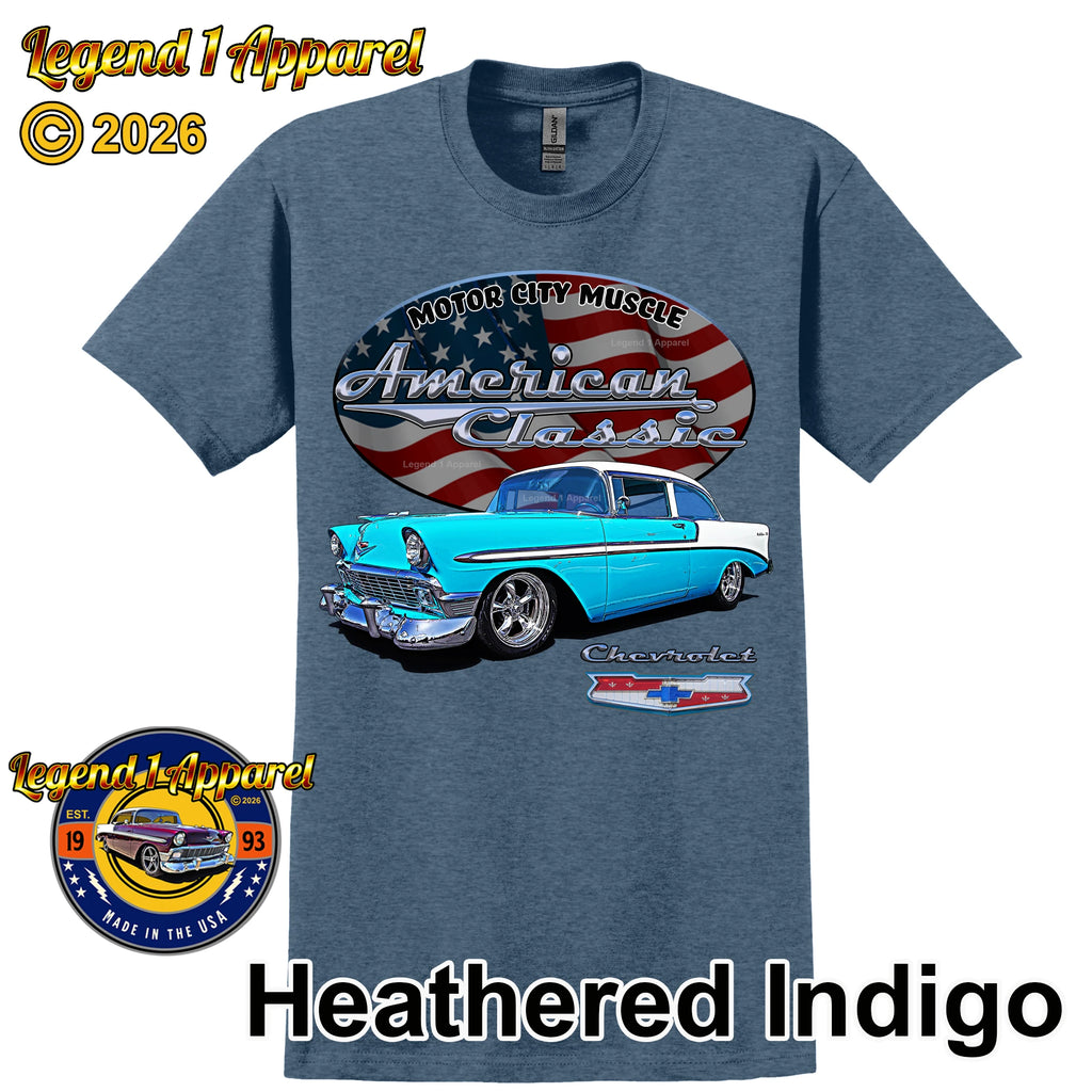 1956 Chevrolet Bel Air Coupe - American Classic Muscle Car T-shirt