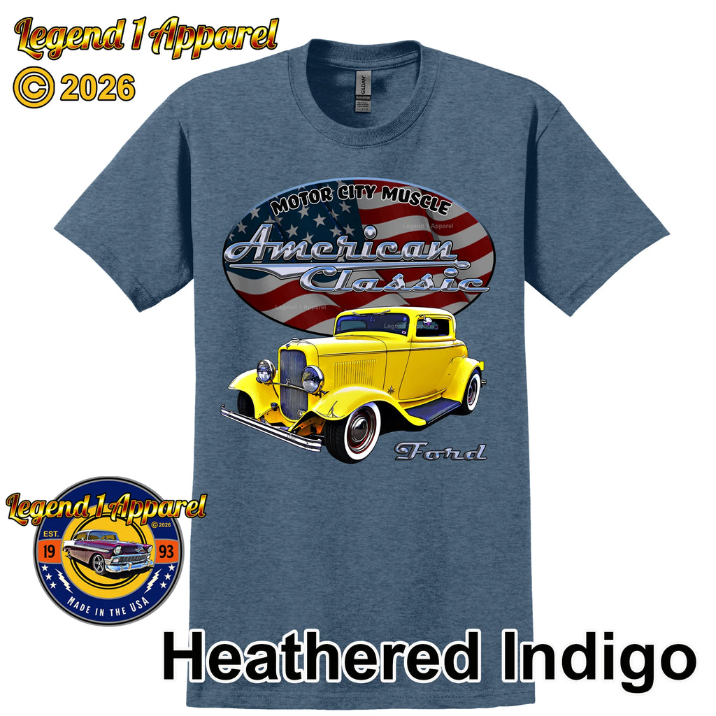 1932 Ford Coupe - American Classic Muscle Car T-shirt