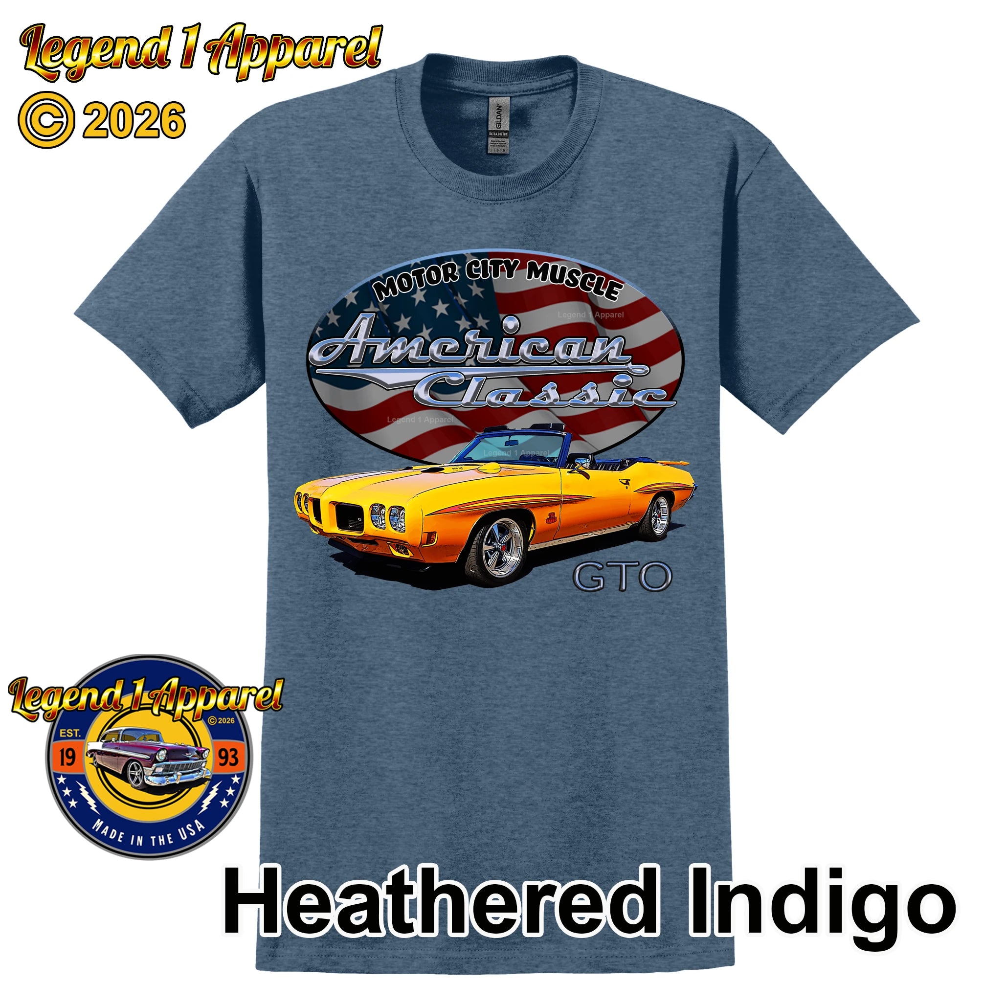 1970 Pontiac Judge GTO - American Classic Muscle Car T-shirt